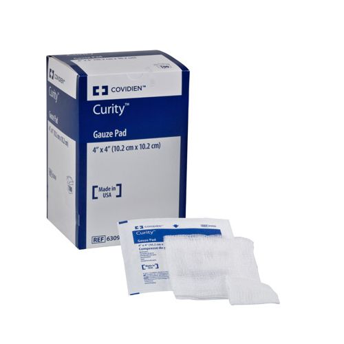 Curity All Purpose Sponges, Sterile, 4"'x4", Case